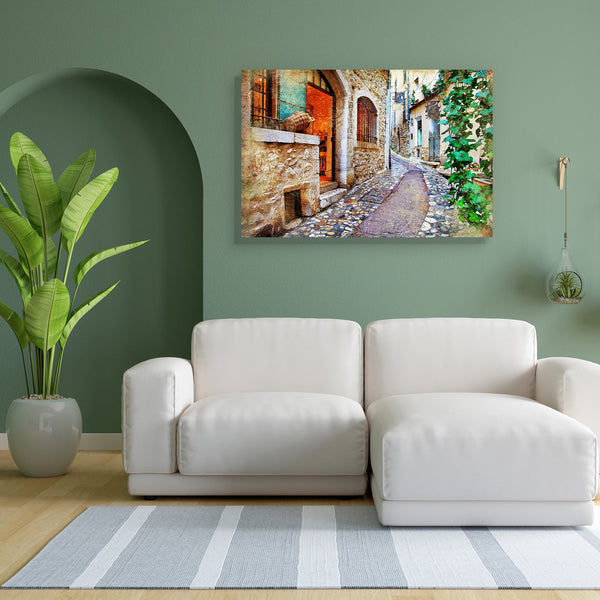 Charming Streets Of French Villages D1 Canvas Painting Synthetic Frame-Paintings MDF Framing-AFF_FR-IC 5003269 IC 5003269, Ancient, Architecture, Art and Paintings, Automobiles, Botanical, Cities, City Views, Countries, Culture, Ethnic, Floral, Flowers, French, Historical, Marble and Stone, Medieval, Nature, Retro, Traditional, Transportation, Travel, Tribal, Vehicles, Vintage, World Culture, charming, streets, of, villages, d1, canvas, painting, for, bedroom, living, room, engineered, wood, frame, art, art