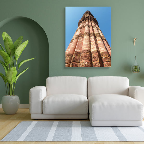Qutab Minar Delhi India Canvas Painting Synthetic Frame-Paintings MDF Framing-AFF_FR-IC 5003279 IC 5003279, Allah, Arabic, Architecture, Asian, Automobiles, Cities, City Views, Culture, Ethnic, Indian, Islam, Landmarks, Marble, Marble and Stone, People, Places, Religion, Religious, Spiritual, Sunsets, Traditional, Transportation, Travel, Tribal, Turkish, Vehicles, World Culture, qutab, minar, delhi, india, canvas, painting, for, bedroom, living, room, engineered, wood, frame, arabia, asia, blue, bosphorus, 