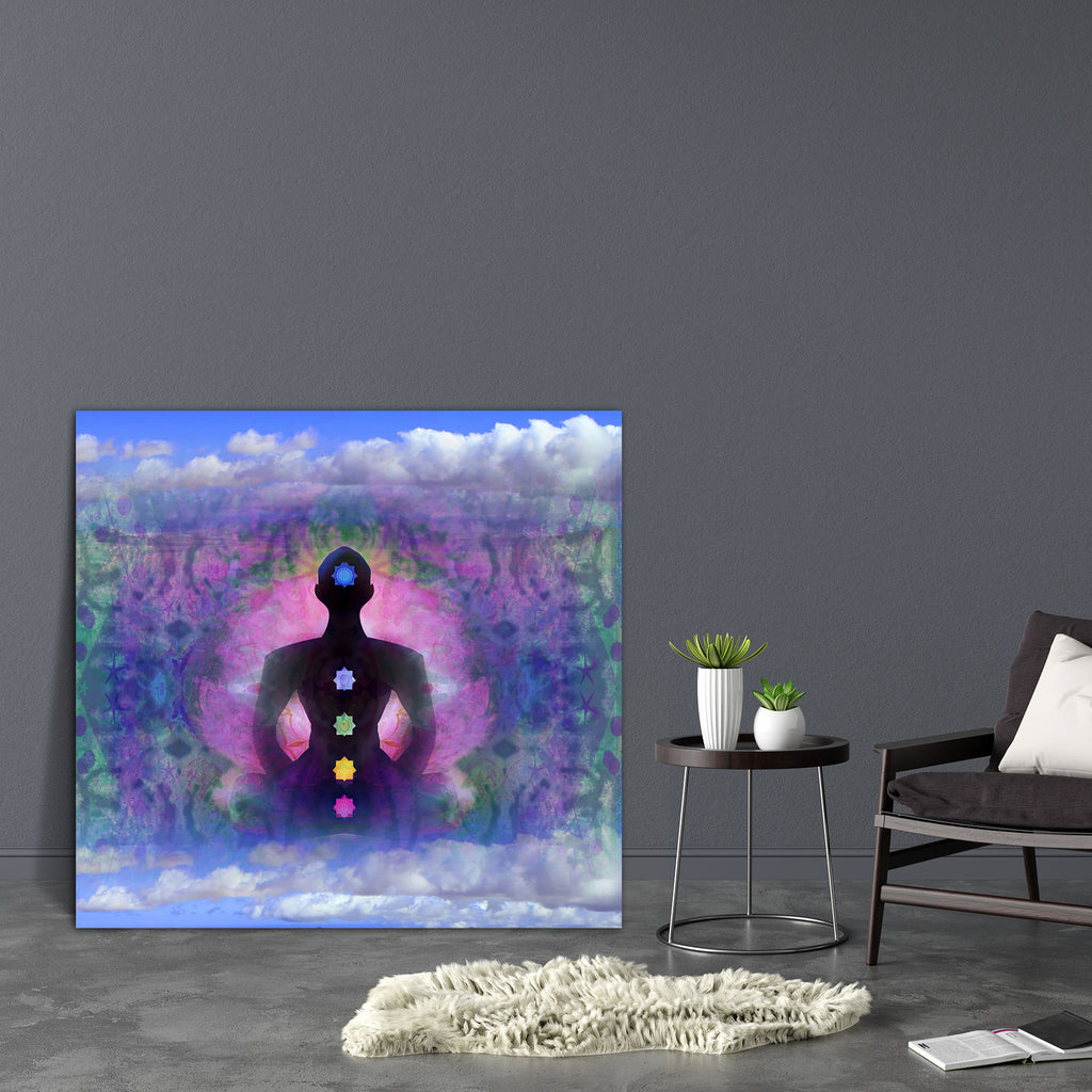 Yoga Lotus Pose D7 Canvas Painting Synthetic Frame-Paintings MDF Framing-AFF_FR-IC 5003284 IC 5003284, Buddhism, Digital, Digital Art, Geometric Abstraction, God Buddha, Graphic, Health, Illustrations, Indian, Nature, People, Religion, Religious, Scenic, Spiritual, Sports, yoga, lotus, pose, d7, canvas, painting, synthetic, frame, abstraction, aura, background, bamboo, beauty, body, buddha, clouds, decoration, ease, energy, exercise, hand, healing, illustration, india, man, mat, meditation, mystic, peace, q