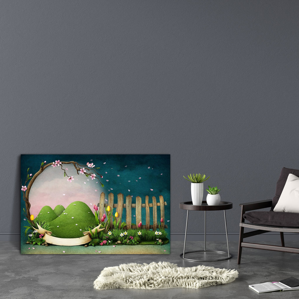 Frame With Flowering Tree Canvas Painting Synthetic Frame-Paintings MDF Framing-AFF_FR-IC 5003303 IC 5003303, Art and Paintings, Botanical, Fantasy, Floral, Flowers, Holidays, Illustrations, Marble and Stone, Mountains, Nature, Scenic, Seasons, Signs, Signs and Symbols, frame, with, flowering, tree, canvas, painting, synthetic, art, banner, beautiful, bloom, blooming, branch, cherry, cloud, colorful, congratulations, design, easter, environment, fence, field, flower, flowerbed, grass, green, hill, holiday, 