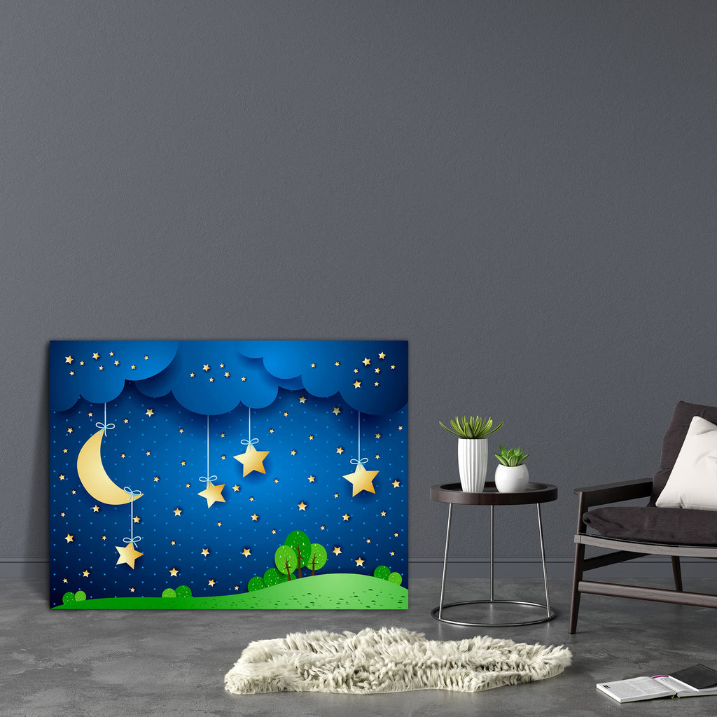 Countryside, Fantasy Landscape Canvas Painting Synthetic Frame-Paintings MDF Framing-AFF_FR-IC 5003304 IC 5003304, Ancient, Animated Cartoons, Astronomy, Caricature, Cartoons, Cosmology, Fantasy, Historical, Illustrations, Landscapes, Medieval, Nature, Scenic, Space, Spiritual, Surrealism, Vintage, countryside, landscape, canvas, painting, synthetic, frame, background, blue, cartoon, childish, cloud, cloudscape, dark, dream, dreamy, dusk, ethereal, evening, fairy, field, illustration, light, moon, mysteriou