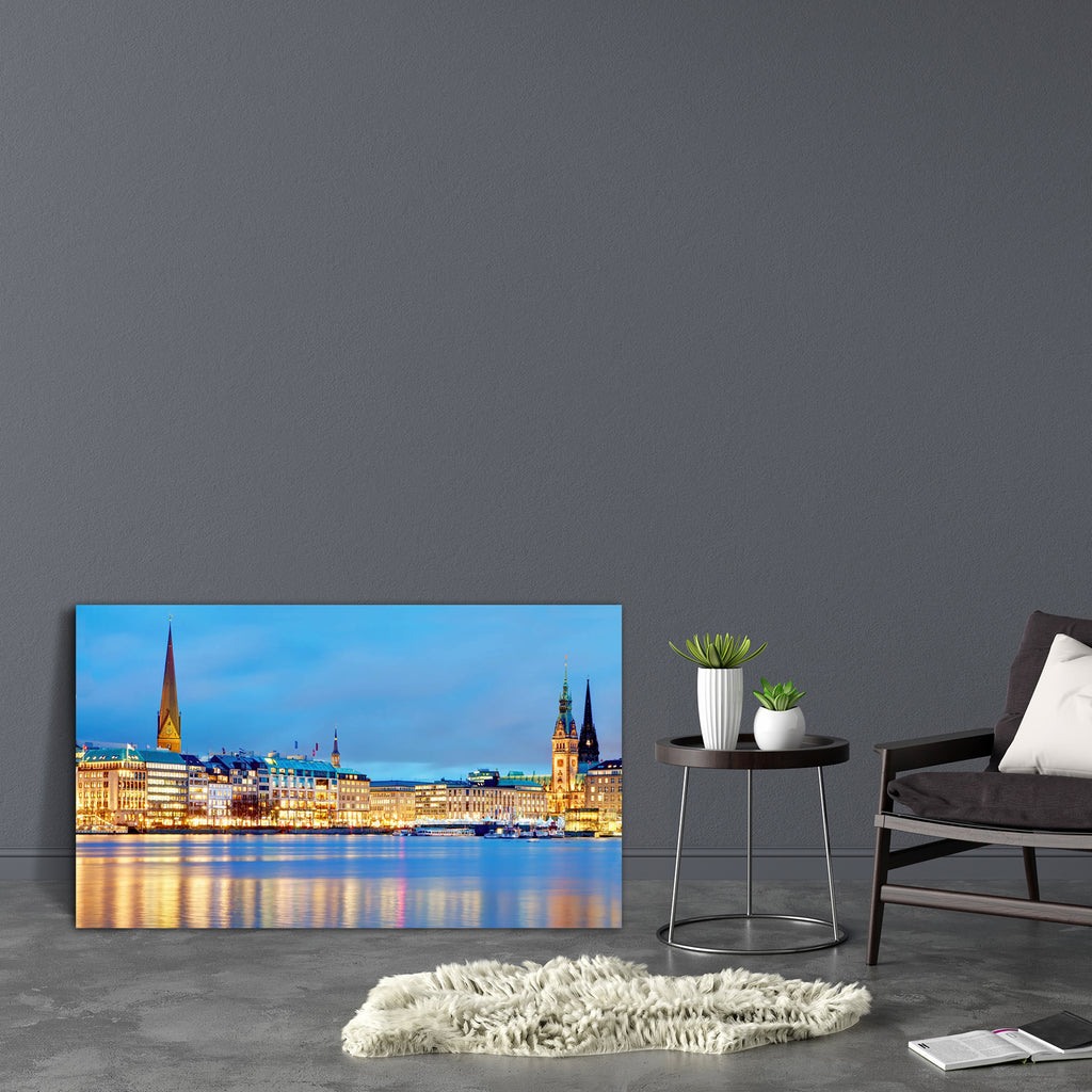 Old Town Hall & River Alster, Hamburg Germany Canvas Painting Synthetic Frame-Paintings MDF Framing-AFF_FR-IC 5003326 IC 5003326, Architecture, Automobiles, Botanical, Cities, City Views, Floral, Flowers, German, God Ram, Hinduism, Landmarks, Landscapes, Nature, Panorama, Places, Scenic, Skylines, Transportation, Travel, Urban, Vehicles, old, town, hall, river, alster, hamburg, germany, canvas, painting, synthetic, frame, background, beautiful, blue, building, card, city, cityscape, easter, europe, famous, 