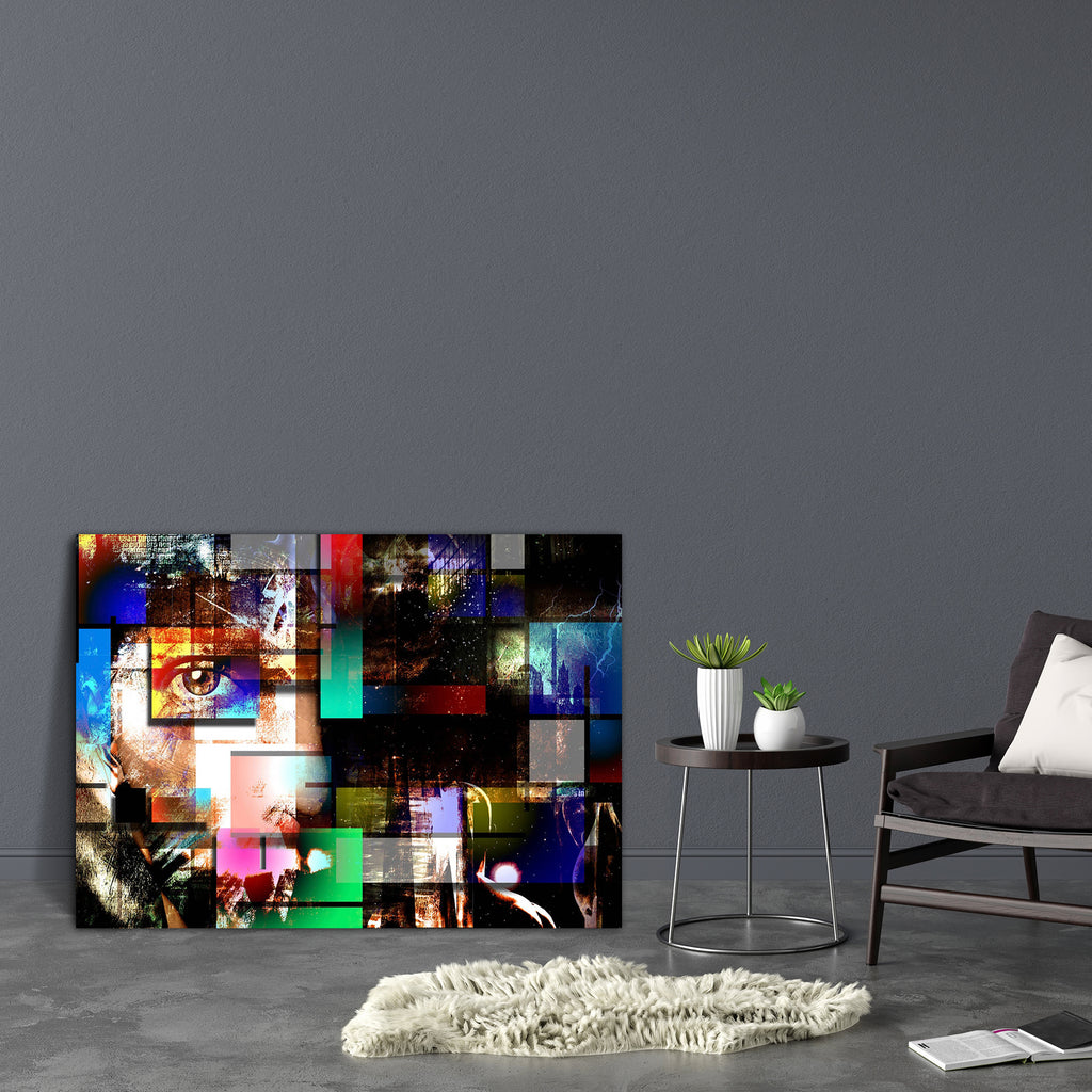 Modern Art Design Canvas Painting Synthetic Frame-Paintings MDF Framing-AFF_FR-IC 5003333 IC 5003333, Abstract Expressionism, Abstracts, Art and Paintings, Digital, Digital Art, Fashion, Fine Art Reprint, Geometric, Geometric Abstraction, God Ram, Graphic, Hinduism, Illustrations, Individuals, Modern Art, Patterns, People, Pop Art, Portraits, Realism, Semi Abstract, Signs, Signs and Symbols, Surrealism, Symbols, modern, art, design, canvas, painting, synthetic, frame, grunge, abstract, face, fine, pop, back