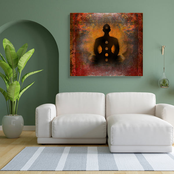 Yoga Lotus Pose D8 Canvas Painting Synthetic Frame-Paintings MDF Framing-AFF_FR-IC 5003338 IC 5003338, Buddhism, Digital, Digital Art, Geometric Abstraction, God Buddha, Graphic, Health, Illustrations, Indian, Nature, People, Religion, Religious, Scenic, Spiritual, Sports, yoga, lotus, pose, d8, canvas, painting, for, bedroom, living, room, engineered, wood, frame, abstraction, aura, background, beauty, body, brown, buddha, calm, decoration, ease, energy, exercise, hand, healing, illustration, india, man, m