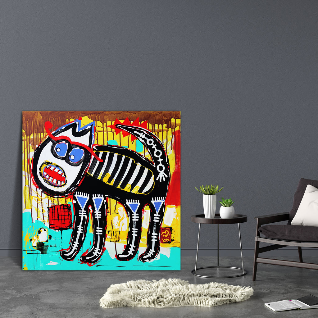 Doodle Angry Cat Canvas Painting Synthetic Frame-Paintings MDF Framing-AFF_FR-IC 5003374 IC 5003374, Abstract Expressionism, Abstracts, Animals, Animated Cartoons, Art and Paintings, Brush Stroke, Caricature, Cartoons, Comedy, Culture, Digital, Digital Art, Drawing, Ethnic, Fine Art Reprint, Graphic, Hand Drawn, Humor, Humour, Illustrations, Paintings, Patterns, Semi Abstract, Signs, Signs and Symbols, Sketches, Traditional, Tribal, World Culture, doodle, angry, cat, canvas, painting, synthetic, frame, abst