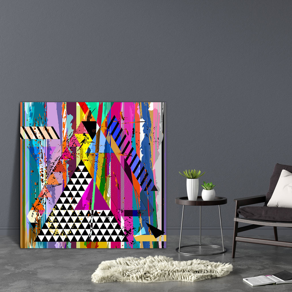 Abstract Artwork D165 Canvas Painting Synthetic Frame - Paintings MDF Framing - ArtzFolio.com