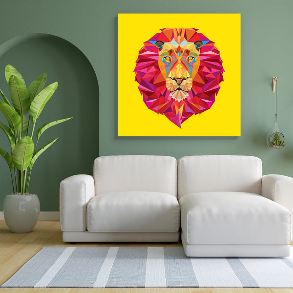 Lion Head Canvas Painting Synthetic Frame-Paintings MDF Framing-AFF_FR-IC 5003413 IC 5003413, African, Animals, Digital, Digital Art, Education, Geometric, Geometric Abstraction, Graphic, Icons, Illustrations, Nature, Patterns, Scenic, Schools, Signs, Signs and Symbols, Sports, Symbols, Universities, lion, head, canvas, painting, for, bedroom, living, room, engineered, wood, frame, design, africa, illustration, lions, tattoo, graphics, animal, background, cat, color, colorful, dimond, face, high, icon, isol
