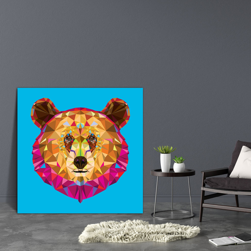 Head Of Grizzly Bear Canvas Painting Synthetic Frame-Paintings MDF Framing-AFF_FR-IC 5003414 IC 5003414, Animals, Animated Cartoons, Black, Black and White, Caricature, Cartoons, Digital, Digital Art, Geometric, Geometric Abstraction, Graphic, Icons, Illustrations, Nature, Patterns, Scenic, Signs, Signs and Symbols, Symbols, White, Wildlife, head, of, grizzly, bear, canvas, painting, synthetic, frame, animal, brown, bruin, cartoon, design, face, fur, growl, icon, illustration, image, isolated, kodiak, mamma