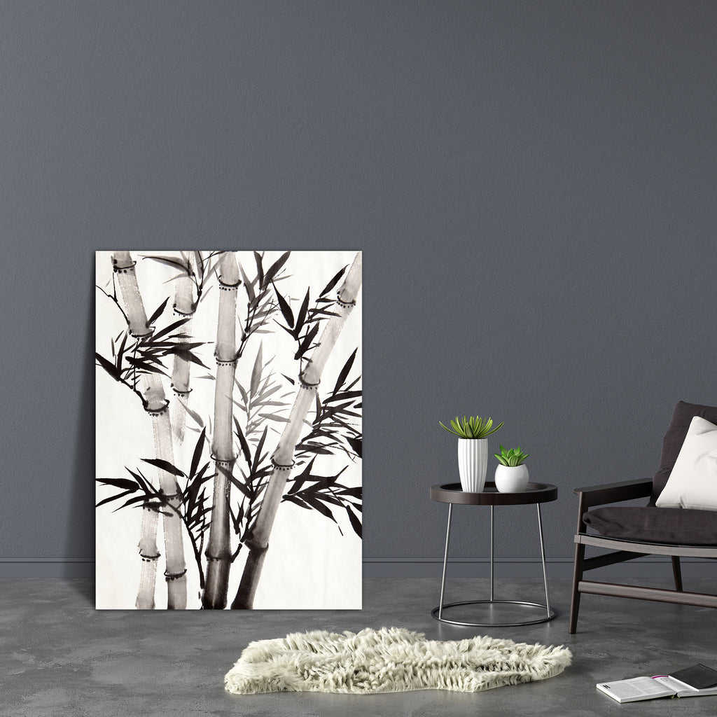 Bamboo Leaf D1 Canvas Painting Synthetic Frame-Paintings MDF Framing-AFF_FR-IC 5003438 IC 5003438, Abstract Expressionism, Abstracts, Ancient, Art and Paintings, Asian, Black, Black and White, Business, Calligraphy, Chinese, Culture, Drawing, Ethnic, Historical, Illustrations, Japanese, Medieval, Nature, Paintings, Patterns, Scenic, Seasons, Semi Abstract, Signs, Signs and Symbols, Symbols, Traditional, Tribal, Vintage, White, Wooden, World Culture, bamboo, leaf, d1, canvas, painting, synthetic, frame, tree