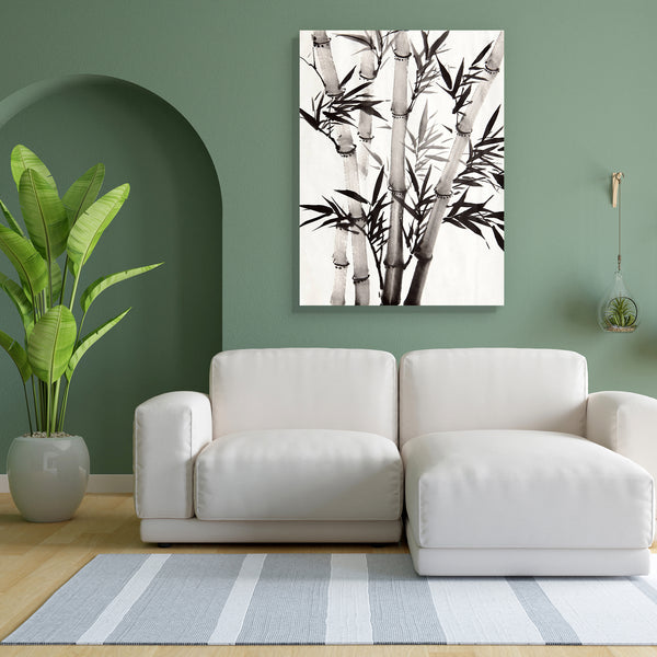 Bamboo Leaf D1 Canvas Painting Synthetic Frame-Paintings MDF Framing-AFF_FR-IC 5003438 IC 5003438, Abstract Expressionism, Abstracts, Ancient, Art and Paintings, Asian, Black, Black and White, Business, Calligraphy, Chinese, Culture, Drawing, Ethnic, Historical, Illustrations, Japanese, Medieval, Nature, Paintings, Patterns, Scenic, Seasons, Semi Abstract, Signs, Signs and Symbols, Symbols, Traditional, Tribal, Vintage, White, Wooden, World Culture, bamboo, leaf, d1, canvas, painting, for, bedroom, living, 