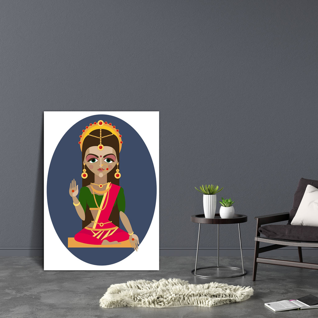 Hindu Deity Mother Parvati Canvas Painting Synthetic Frame-Paintings MDF Framing-AFF_FR-IC 5003466 IC 5003466, Art and Paintings, Asian, Black and White, Culture, Digital, Digital Art, Ethnic, Festivals, Festivals and Occasions, Festive, God Shiv, Goddess Parvati, Graphic, Hinduism, Icons, Illustrations, Indian, Religion, Religious, Signs, Signs and Symbols, Spiritual, Symbols, Traditional, Tribal, White, World Culture, hindu, deity, mother, parvati, canvas, painting, synthetic, frame, art, asia, background
