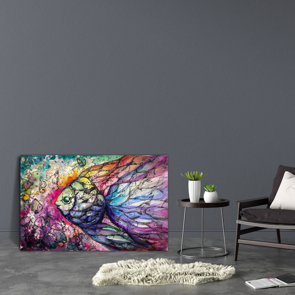 Shoal Of Fish On The Coral Reef Canvas Painting Synthetic Frame-Paintings MDF Framing-AFF_FR-IC 5003468 IC 5003468, Abstract Expressionism, Abstracts, Animals, Art and Paintings, Asian, Birds, Drawing, Hand Drawn, Illustrations, Nature, Paintings, Pets, Scenic, Semi Abstract, Tropical, Watercolour, shoal, of, fish, on, the, coral, reef, canvas, painting, synthetic, frame, koi, abstract, animal, aquarium, aquatic, art, artwork, backdrop, background, beautiful, blue, carp, color, colorful, domesticated, fauna