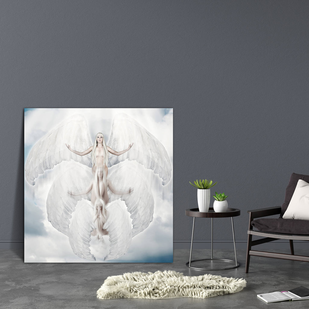 Flying White Angel Canvas Painting Synthetic Frame-Paintings MDF Framing-AFF_FR-IC 5003476 IC 5003476, Black and White, Fantasy, Fashion, Love, Religion, Religious, Romance, White, flying, angel, canvas, painting, synthetic, frame, cupid, woman, halo, afterlife, ascension, attractive, beautiful, blond, cloudy, fairy, faith, fantastic, feather, fit, girl, glamour, god, hair, heaven, light, long, lovely, magic, model, move, mysterious, mystic, mystical, romantic, sad, shine, slim, sun, sweet, three, up, wings