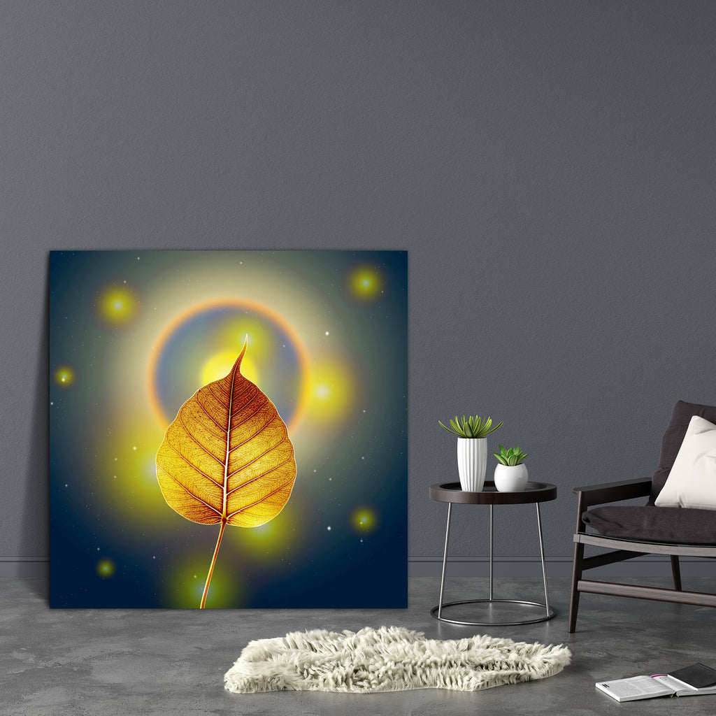 Gold Pho Or Bodhi Leaf With Moon Halo Canvas Painting Synthetic Frame-Paintings MDF Framing-AFF_FR-IC 5003484 IC 5003484, Ancient, Art and Paintings, Buddhism, God Buddha, Hinduism, Historical, Medieval, Patterns, Religion, Religious, Signs and Symbols, Space, Spiritual, Symbols, Vintage, gold, pho, or, bodhi, leaf, with, moon, halo, canvas, painting, synthetic, frame, admiration, art, autumn, background, belief, bodhgaya, bright, buddha, buddhist, copyspace, decorate, energy, faith, gaya, glow, golden, gro