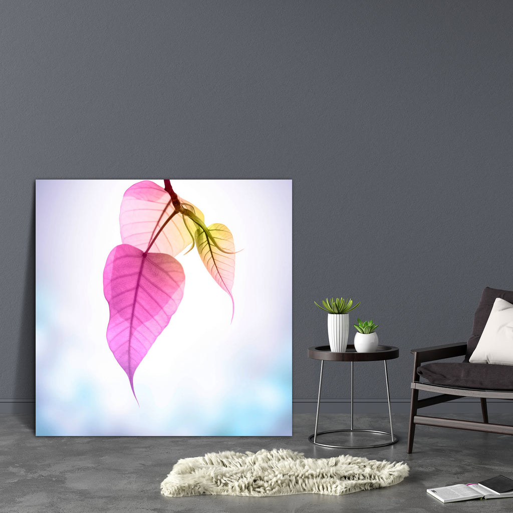 Pink Pho Or Bodhi Leaves Buds Canvas Painting Synthetic Frame-Paintings MDF Framing-AFF_FR-IC 5003487 IC 5003487, Abstract Expressionism, Abstracts, Art and Paintings, Black and White, Botanical, Buddhism, Floral, Flowers, God Buddha, Hinduism, Nature, Parents, Religion, Religious, Scenic, Semi Abstract, Signs and Symbols, Space, Symbols, White, pink, pho, or, bodhi, leaves, buds, canvas, painting, synthetic, frame, abstract, art, autumn, background, bodhgaya, branch, bright, buddha, buddhist, cold, color, 