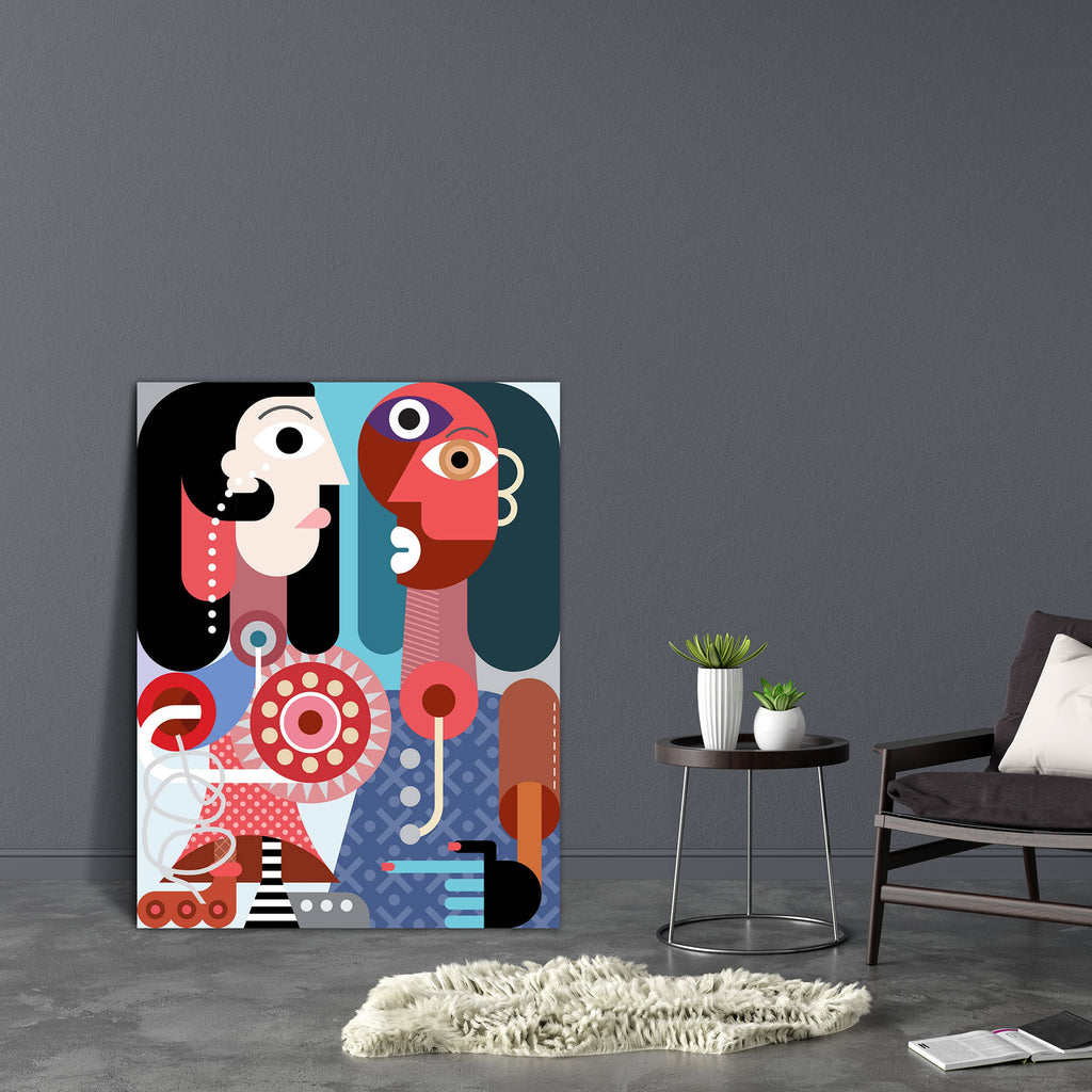 Contemporary Abstract Art Canvas Painting Synthetic Frame-Paintings MDF Framing-AFF_FR-IC 5003499 IC 5003499, Abstract Expressionism, Abstracts, Art and Paintings, Digital, Digital Art, Fine Art Reprint, Graphic, Illustrations, Individuals, Love, Old Masters, People, Plain, Portraits, Romance, Semi Abstract, Signs, Signs and Symbols, contemporary, abstract, art, canvas, painting, synthetic, frame, beard, blue, boot, couple, design, dress, eye, face, female, fine, finger, hair, hand, illustration, leisure, m