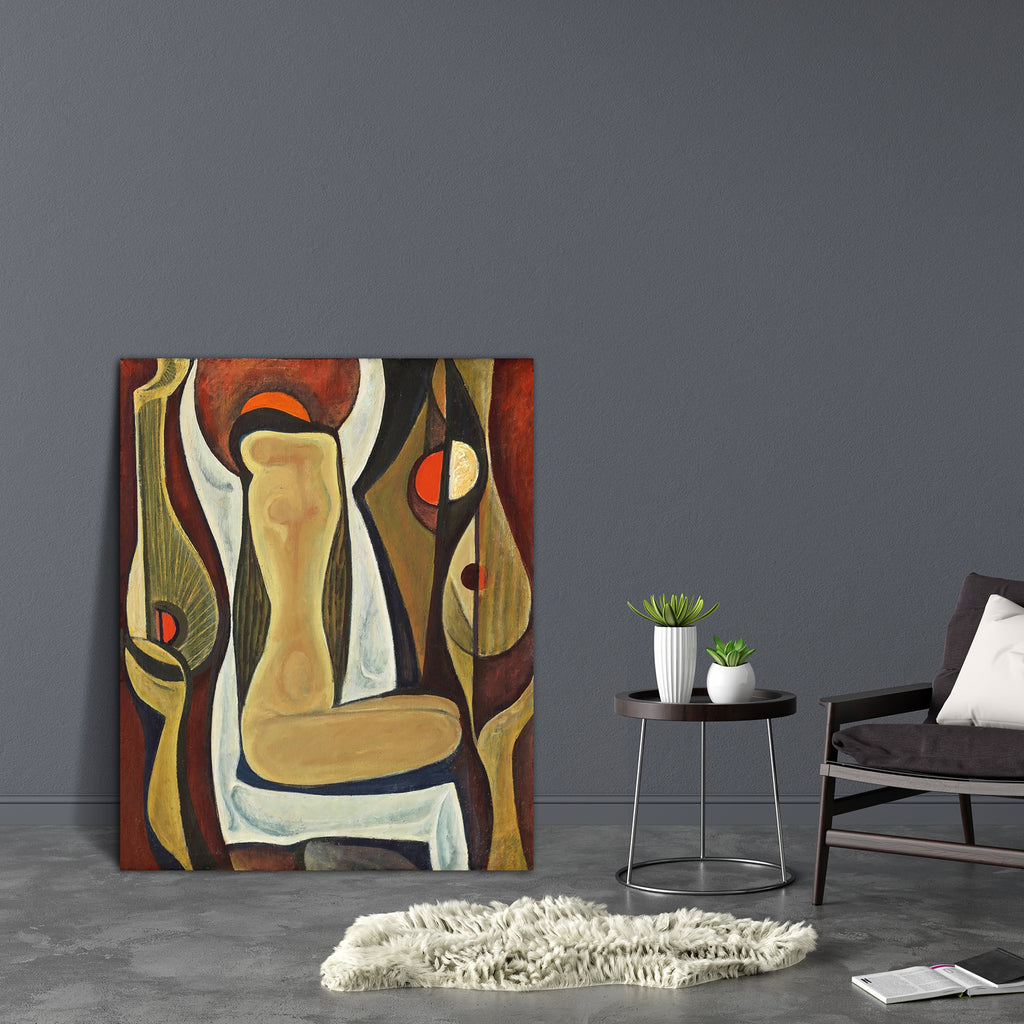 Absrtact Artwork D3 Canvas Painting Synthetic Frame - Paintings MDF Framing - ArtzFolio.com