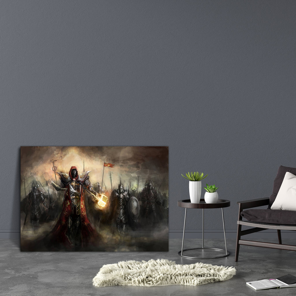 General Leading His Army In War D2 Canvas Painting Synthetic Frame-Paintings MDF Framing-AFF_FR-IC 5003512 IC 5003512, Ancient, Fantasy, Historical, Illustrations, Medieval, Vintage, general, leading, his, army, in, war, d2, canvas, painting, synthetic, frame, warrior, orc, knight, battle, paladin, warriors, armour, attack, charge, creature, dark, equipment, fight, fighter, force, holy, illustration, infantry, lead, leader, light, poster, soldier, swing, wallpaper, artzfolio, wall decor for living room, wal