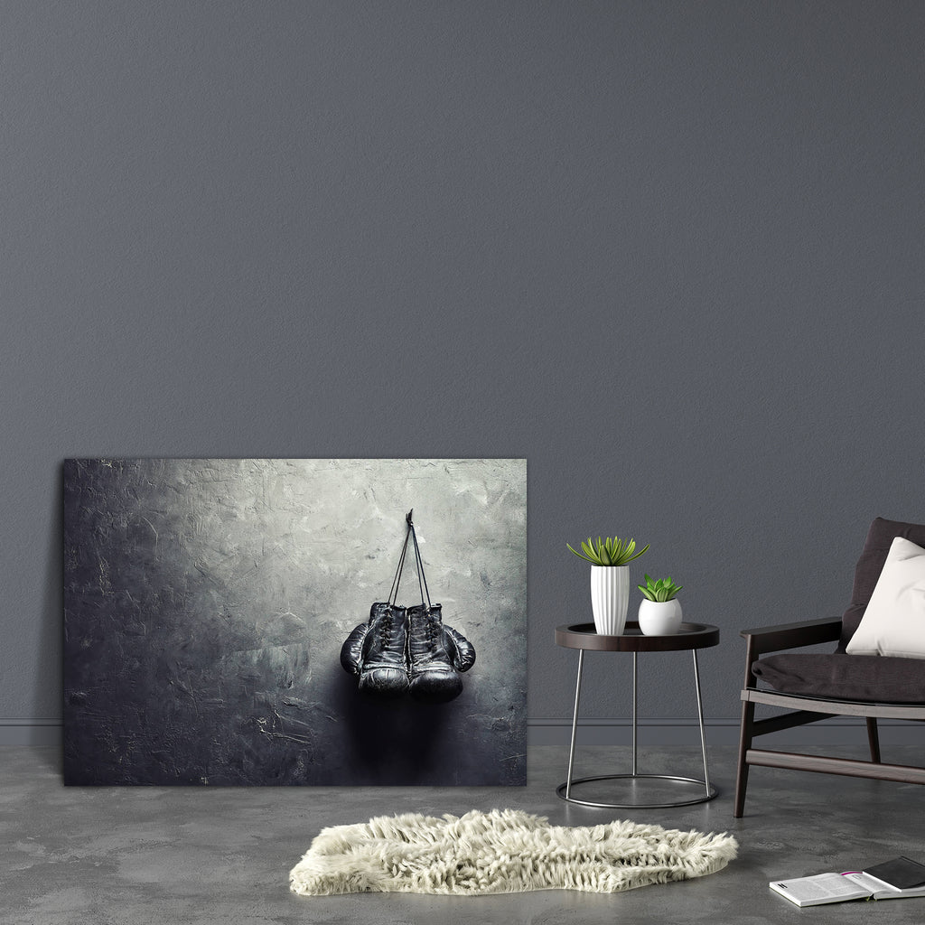 Old Boxing Gloves Hang On Nail Canvas Painting Synthetic Frame-Paintings MDF Framing-AFF_FR-IC 5003517 IC 5003517, Ancient, Black, Black and White, Calligraphy, Historical, Love, Medieval, Retro, Romance, Space, Sports, Text, Vintage, old, boxing, gloves, hang, on, nail, canvas, painting, synthetic, frame, grunge, boxer, ring, glove, retirement, fight, pension, training, resignation, active, activity, age, antique, background, box, career, close, competition, concept, copy, dangling, dismissal, energy, equi