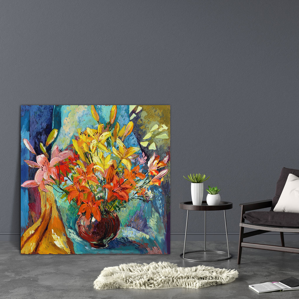 Flower Pot Canvas Painting Synthetic Frame-Paintings MDF Framing-AFF_FR-IC 5003522 IC 5003522, Abstract Expressionism, Abstracts, Art and Paintings, Baby, Botanical, Children, Floral, Flowers, Kids, Modern Art, Nature, Paintings, Semi Abstract, Signs, Signs and Symbols, flower, pot, canvas, painting, synthetic, frame, spring, summer, abstract, art, artwork, colours, composition, design, flow, form, lines, marbled, mix, mixed, modern, multicolor, oil, oils, paint, paints, tale, story, childhood, girl, boy, f