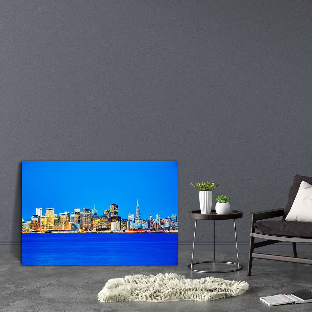 San Francisco Cityscape, USA Canvas Painting Synthetic Frame-Paintings MDF Framing-AFF_FR-IC 5003533 IC 5003533, American, Architecture, Cities, City Views, God Ram, Hinduism, Landmarks, Panorama, Places, Skylines, Urban, san, francisco, cityscape, usa, canvas, painting, synthetic, frame, america, bay, building, california, city, destinations, downtown, evening, famous, financial, district, illuminated, landmark, night, ocean, office, sea, skyline, skyscraper, tourism, tower, water, artzfolio, wall decor fo