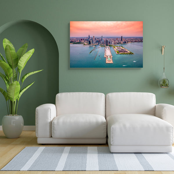 Aerial Chicago Panorama Cityscape, USA Canvas Painting Synthetic Frame-Paintings MDF Framing-AFF_FR-IC 5003547 IC 5003547, American, Architecture, Cities, City Views, God Ram, Hinduism, Landscapes, Nature, Panorama, Scenic, Signs, Signs and Symbols, Skylines, Urban, Metallic, aerial, chicago, cityscape, usa, canvas, painting, for, bedroom, living, room, engineered, wood, frame, skyline, america, built, city, construct, construction, design, designed, feet, glass, height, helicopter, high, rise, illinois, in