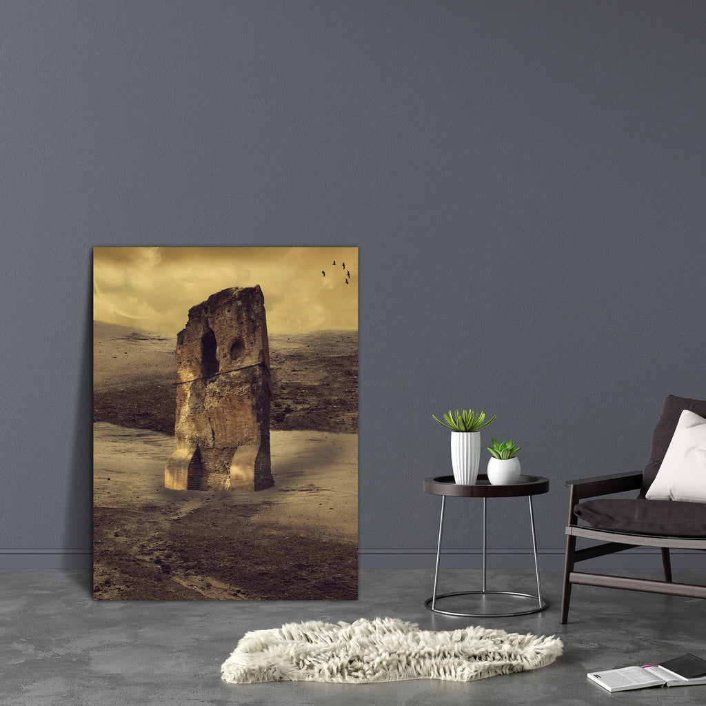 Desert With Old Structure Canvas Painting Synthetic Frame-Paintings MDF Framing-AFF_FR-IC 5003560 IC 5003560, Ancient, Birds, Books, Digital, Digital Art, Fantasy, Graphic, Historical, Landscapes, Medieval, Nature, Scenic, Vintage, desert, with, old, structure, canvas, painting, synthetic, frame, backdrops, background, cloud, dreamy, fae, fairy, fairytale, fantastic, landscape, magic, manipulation, mist, misty, moon, outdoor, peaceful, princess, sand, scenario, scene, scrapbook, sky, tales, temple, artzfoli