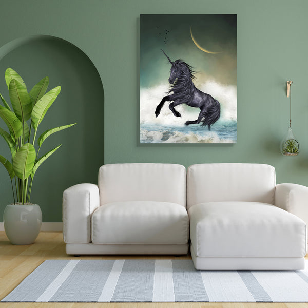 Unicorn In The Ocean D2 Canvas Painting Synthetic Frame-Paintings MDF Framing-AFF_FR-IC 5003561 IC 5003561, Art and Paintings, Baby, Children, Digital, Digital Art, Fantasy, Graphic, Kids, Landscapes, Scenic, Stars, unicorn, in, the, ocean, d2, canvas, painting, for, bedroom, living, room, engineered, wood, frame, art, backdrops, background, beautiful, cloud, colors, dream, dreamy, fae, fairy, fairytale, fantastic, horse, landscape, leaf, lighting, magic, mist, misty, moon, moss, princess, rock, scenario, s