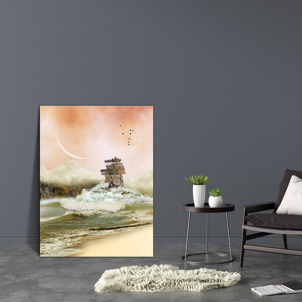 Ocean With Boat Canvas Painting Synthetic Frame-Paintings MDF Framing-AFF_FR-IC 5003562 IC 5003562, Art and Paintings, Boats, Books, Digital, Digital Art, Fantasy, Graphic, Landscapes, Nature, Nautical, Scenic, Wooden, ocean, with, boat, canvas, painting, synthetic, frame, pirate, ship, amazing, art, backdrops, background, cloud, dream, dreamy, fae, fairy, fairytale, landscape, magic, manipulation, mist, misty, moon, outdoor, peaceful, scenario, scene, scrapbook, sky, tales, waves, wood, artzfolio, wall dec