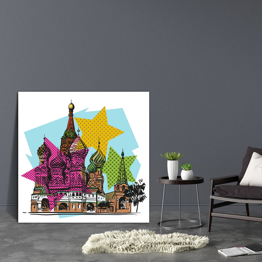 Saint Basil's Cathedral Church Canvas Painting Synthetic Frame-Paintings MDF Framing-AFF_FR-IC 5003565 IC 5003565, Ancient, Architecture, Art and Paintings, Automobiles, Books, Cities, City Views, Drawing, Hand Drawn, Historical, Illustrations, Landmarks, Medieval, Minimalism, Places, Russian, Signs, Signs and Symbols, Sketches, Transportation, Travel, Vehicles, Vintage, saint, basil's, cathedral, church, canvas, painting, synthetic, frame, art, banner, bridge, building, card, city, scape, clip, comic, book