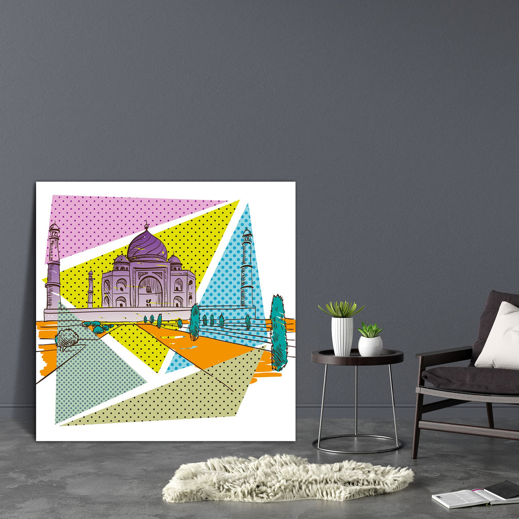 Taj Mahal D4 Canvas Painting Synthetic Frame-Paintings MDF Framing-AFF_FR-IC 5003570 IC 5003570, Ancient, Architecture, Art and Paintings, Automobiles, Books, Cities, City Views, Drawing, Hand Drawn, Historical, Illustrations, Indian, Landmarks, Medieval, Minimalism, Places, Pop Art, Signs, Signs and Symbols, Sketches, Transportation, Travel, Vehicles, Vintage, taj, mahal, d4, canvas, painting, synthetic, frame, art, banner, bridge, building, card, city, scape, clip, comic, book, construction, cupola, desig