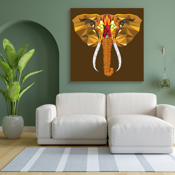 Elephant Portrait Canvas Painting Synthetic Frame-Paintings MDF Framing-AFF_FR-IC 5003581 IC 5003581, Abstract Expressionism, Abstracts, Animals, Art and Paintings, Black and White, Culture, Decorative, Diamond, Digital, Digital Art, Ethnic, Geometric, Geometric Abstraction, Graphic, Icons, Illustrations, Modern Art, Patterns, Semi Abstract, Signs, Signs and Symbols, Space, Symbols, Traditional, Triangles, Tribal, White, World Culture, elephant, portrait, canvas, painting, for, bedroom, living, room, engine