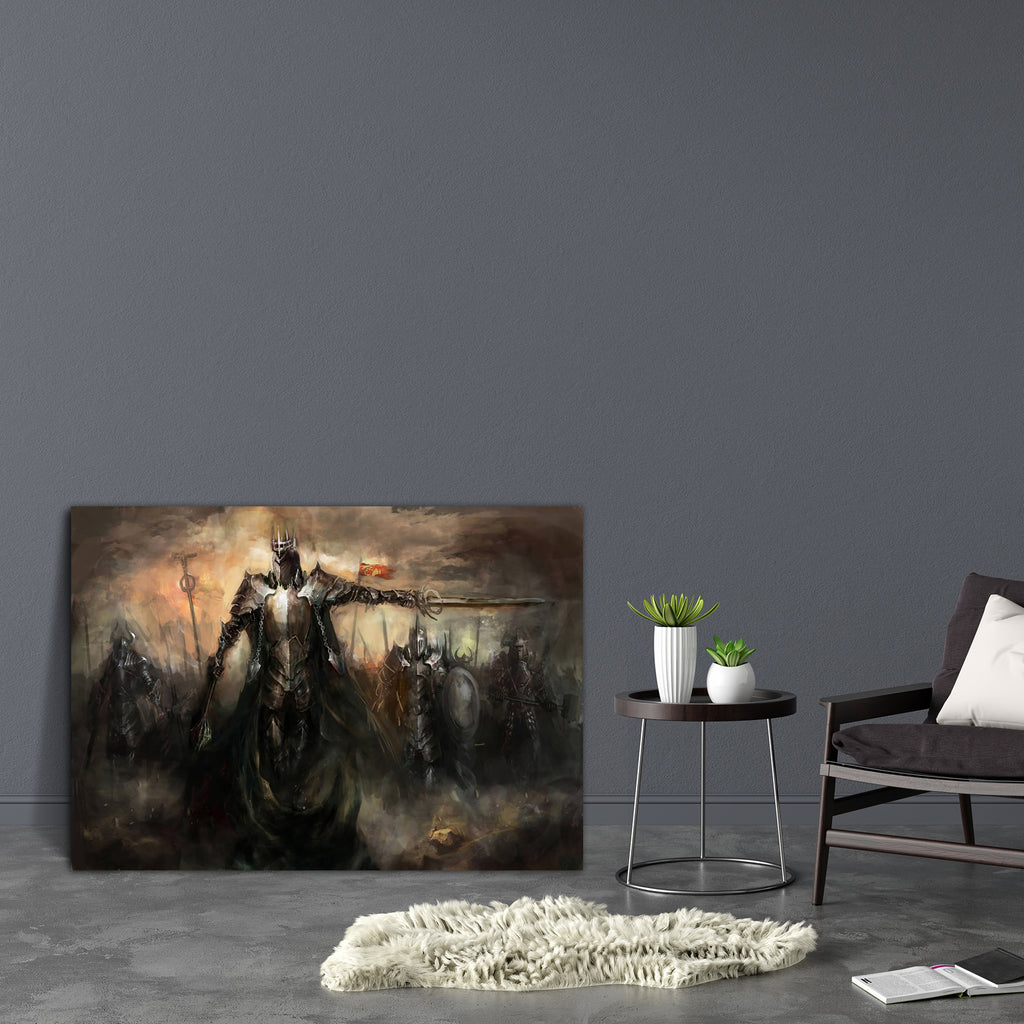 General Leading His Army In War D4 Canvas Painting Synthetic Frame-Paintings MDF Framing-AFF_FR-IC 5003599 IC 5003599, Ancient, Art and Paintings, Cities, City Views, Fantasy, Historical, Illustrations, Medieval, Paintings, Vintage, general, leading, his, army, in, war, d4, canvas, painting, synthetic, frame, knight, afterlife, anger, apocalyptic, armored, armour, art, attack, bad, battle, castle, city, crown, dark, demon, demonic, doom, equipment, evil, fight, fighter, force, horse, horseman, illustration,