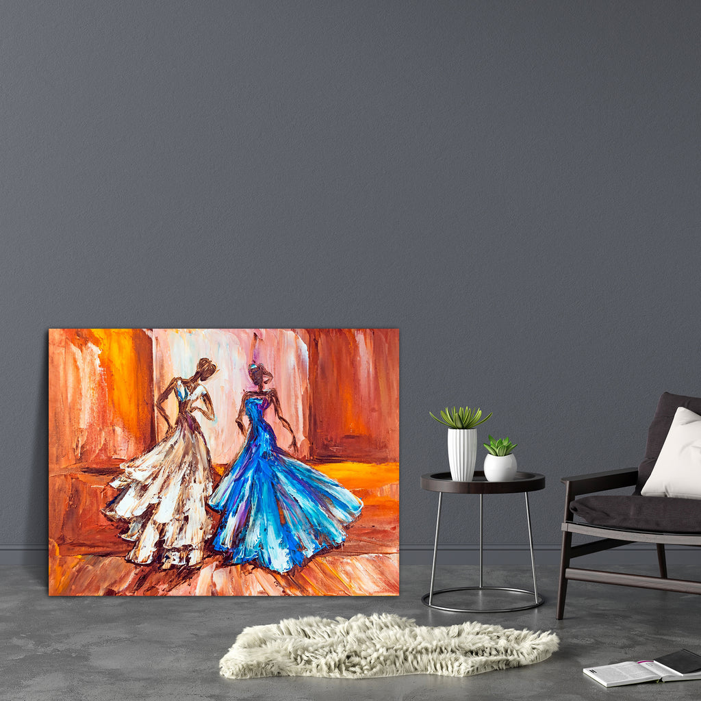 Two Beautiful Women At The Ball, Adult, Art and Paintings, Black, Black and White, Fashion, Friends, Paintings, People, Wedding, White, art, bed, big, canvas, colour, decor, dining, framed, framing, hanging, house, item, landscape, large, living, modern, mural, office, painting, panting, poster, print, room, scenery, size, vastu, wall, , , , 