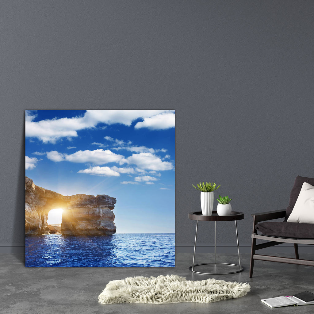 Stone Arch On Gozo Island, Dwejra, Malta Canvas Painting Synthetic Frame-Paintings MDF Framing-AFF_FR-IC 5003672 IC 5003672, Automobiles, Boats, Countries, Holidays, Landmarks, Landscapes, Marble and Stone, Nature, Nautical, Places, Scenic, Transportation, Travel, Vehicles, stone, arch, on, gozo, island, dwejra, malta, canvas, painting, synthetic, frame, landscape, natural, azure, background, bay, beach, beautiful, beauty, blue, boat, cliff, coast, coastline, country, europe, famous, geology, hole, holiday,