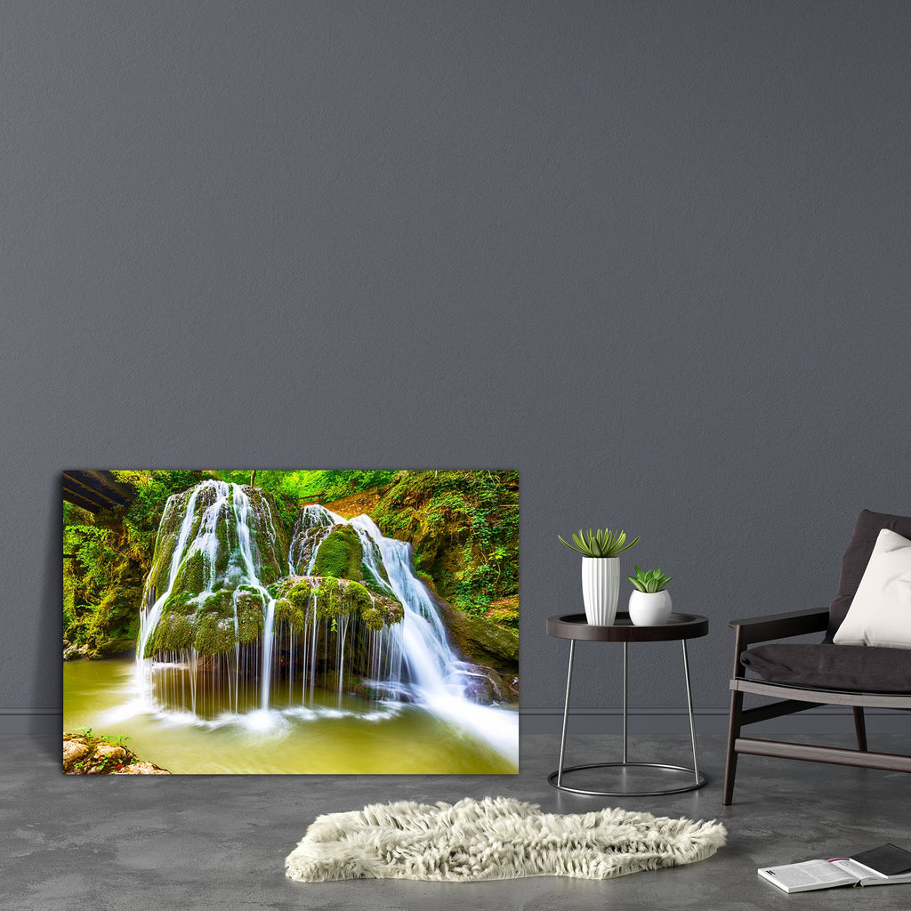 Waterfall Bigar Intersection With Parallel 45, Romania Canvas Painting Synthetic Frame-Paintings MDF Framing-AFF_FR-IC 5003684 IC 5003684, Automobiles, Landscapes, Marble and Stone, Mountains, Nature, Scenic, Transportation, Travel, Vehicles, Wooden, waterfall, bigar, intersection, with, parallel, 45, romania, canvas, painting, synthetic, frame, background, beautiful, beauty, cascade, environment, exposure, flow, flowing, forest, fresh, freshness, grass, green, landscape, light, long, motion, mountain, nati
