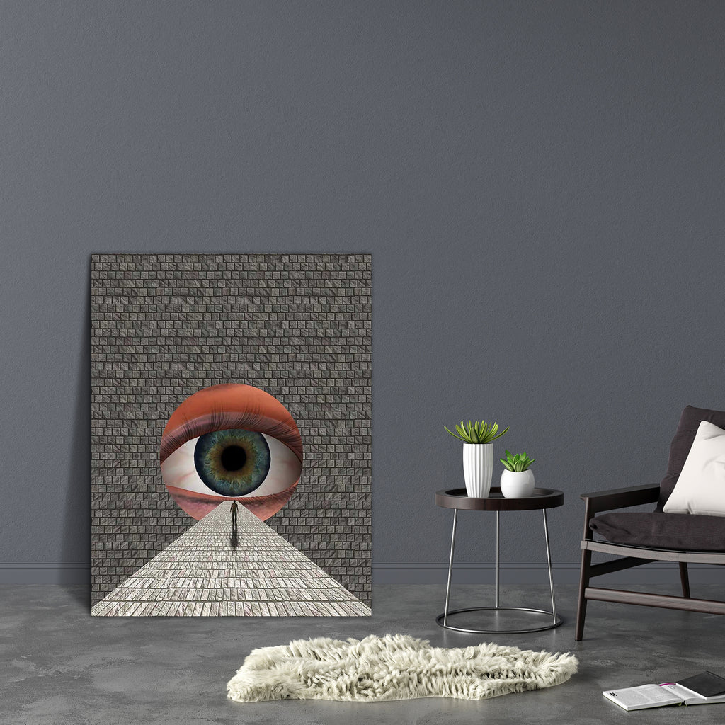 Large Eye & Man Canvas Painting Synthetic Frame-Paintings MDF Framing-AFF_FR-IC 5003687 IC 5003687, Ancient, Conceptual, Fantasy, Historical, Icons, Inspirational, Medieval, Motivation, Motivational, Religion, Religious, Signs and Symbols, Spiritual, Surrealism, Symbols, Vintage, large, eye, man, canvas, painting, synthetic, frame, belief, bulb, concept, divine, divinity, dramatic, dream, dreamlike, gate, god, hole, human, icon, inspiration, iris, journey, look, looking, metaphor, mysterious, mystery, mysti