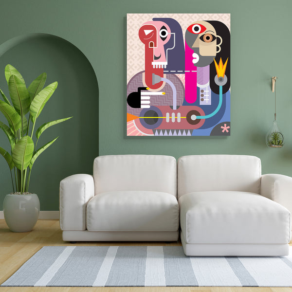 Abstract Artwork D168 Canvas Painting Synthetic Frame-Paintings MDF Framing-AFF_FR-IC 5003710 IC 5003710, Abstract Expressionism, Abstracts, Adult, Art and Paintings, Family, Fine Art Reprint, Illustrations, Individuals, Modern Art, Old Masters, People, Portraits, Semi Abstract, abstract, artwork, d168, canvas, painting, for, bedroom, living, room, engineered, wood, frame, art, background, bizarre, character, contemporary, couple, face, female, fine, gear, guest, hair, hand, illustration, loop, machine, mal