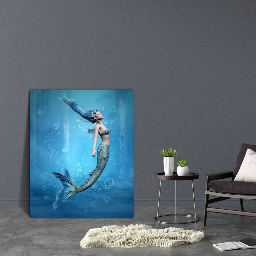 Mermaid 3D Canvas Painting Synthetic Frame-Paintings MDF Framing-AFF_FR-IC 5003714 IC 5003714, 3D, Art and Paintings, Fantasy, Illustrations, Mermaid, canvas, painting, synthetic, frame, mermaids, art, azure, beautiful, beauty, blue, bubbles, columns, creature, dream, fairy, fairytale, female, fish, fishtail, floating, freedom, fresh, girl, hair, illustration, legend, magic, myth, mythical, mythology, ocean, palace, sea, swim, tail, tale, underwater, water, woman, artzfolio, wall decor for living room, wall