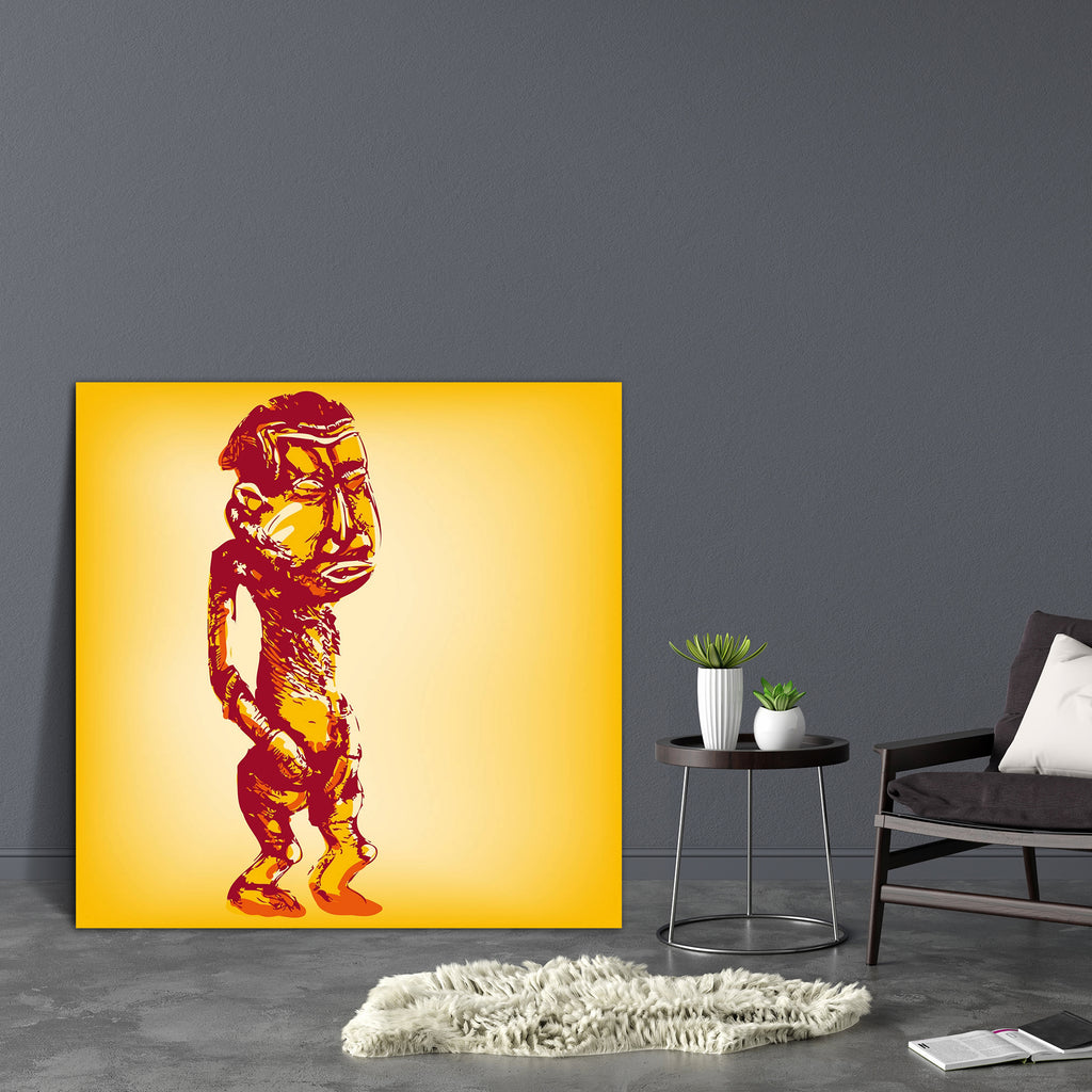 African Dummy Canvas Painting Synthetic Frame - Paintings MDF Framing - ArtzFolio.com
