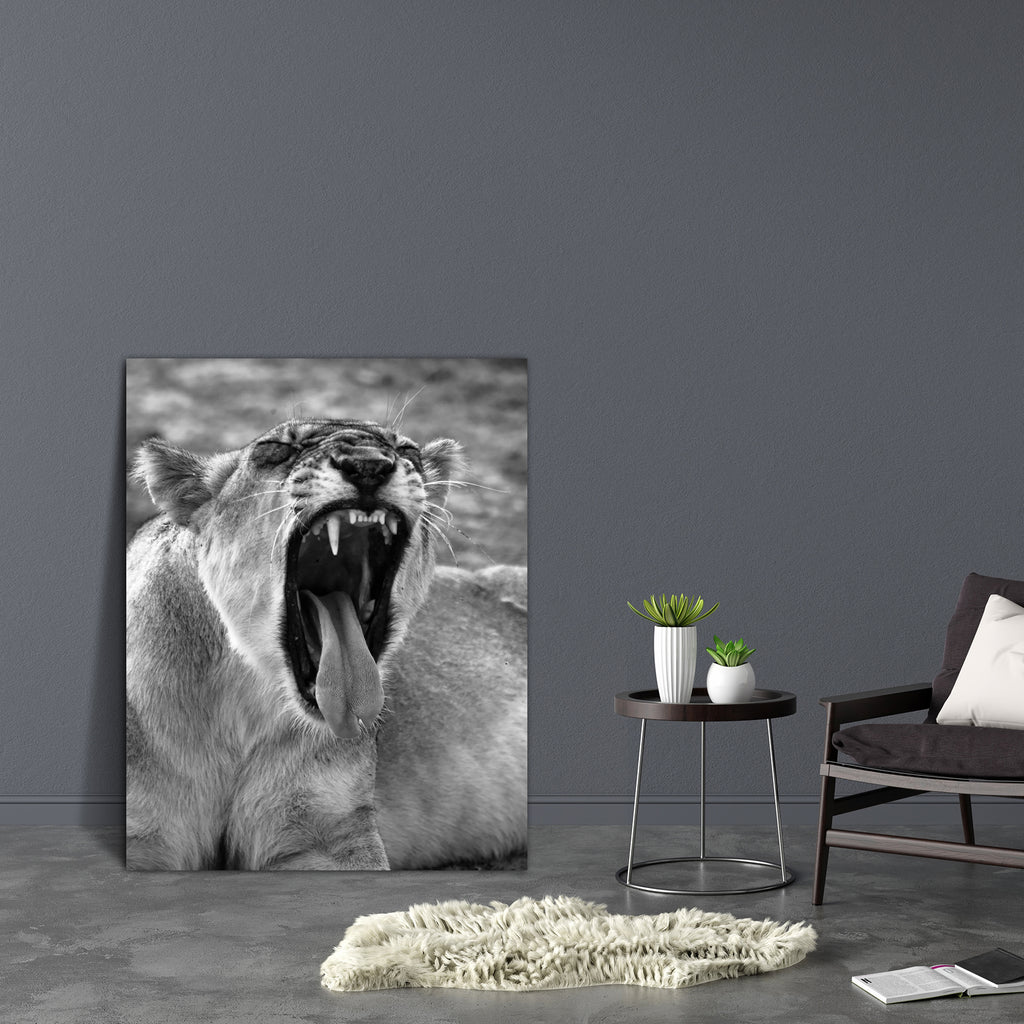 Wild African Lion D1 Canvas Painting Synthetic Frame-Paintings MDF Framing-AFF_FR-IC 5003731 IC 5003731, African, Animals, Family, Nature, Scenic, Wildlife, wild, lion, d1, canvas, painting, synthetic, frame, africa, animal, beautiful, big, five, carnivore, cat, dangerous, east, endangered, feline, female, hunter, king, large, mammal, national, park, outdoors, predator, roar, safari, savanna, wilderness, artzfolio, wall decor for living room, wall frames for living room, frames for living room, wall art, ca