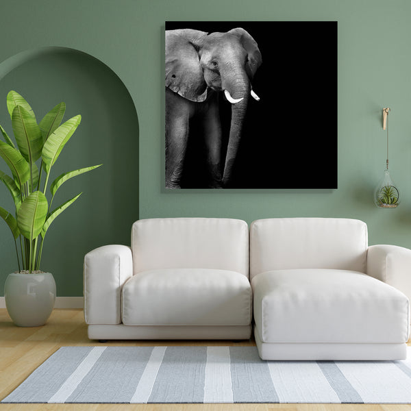 Wild African Elephant D3 Canvas Painting Synthetic Frame-Paintings MDF Framing-AFF_FR-IC 5003735 IC 5003735, African, Animals, Black, Black and White, Individuals, Nature, Portraits, Scenic, Space, Wildlife, wild, elephant, d3, canvas, painting, for, bedroom, living, room, engineered, wood, frame, head, aged, animal, big, brown, close, closeup, danger, detail, ear, endangered, eye, face, feed, female, hide, jungle, large, look, old, one, portrait, powerful, skin, skinned, slow, species, strong, texture, thi