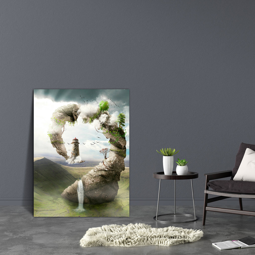 Surrealistic Dreamland Canvas Painting Synthetic Frame-Paintings MDF Framing-AFF_FR-IC 5003758 IC 5003758, Art and Paintings, Botanical, Digital, Digital Art, Fantasy, Floral, Flowers, Graphic, Landscapes, Nature, Paintings, Realism, Scenic, Surrealism, surrealistic, dreamland, canvas, painting, synthetic, frame, world, air, antique, art, artwork, background, beam, beauty, blue, cloud, dream, fairytale, flower, fog, heaven, imagination, landscape, light, lighthouse, magic, mystery, mystic, ocean, outdoors, 