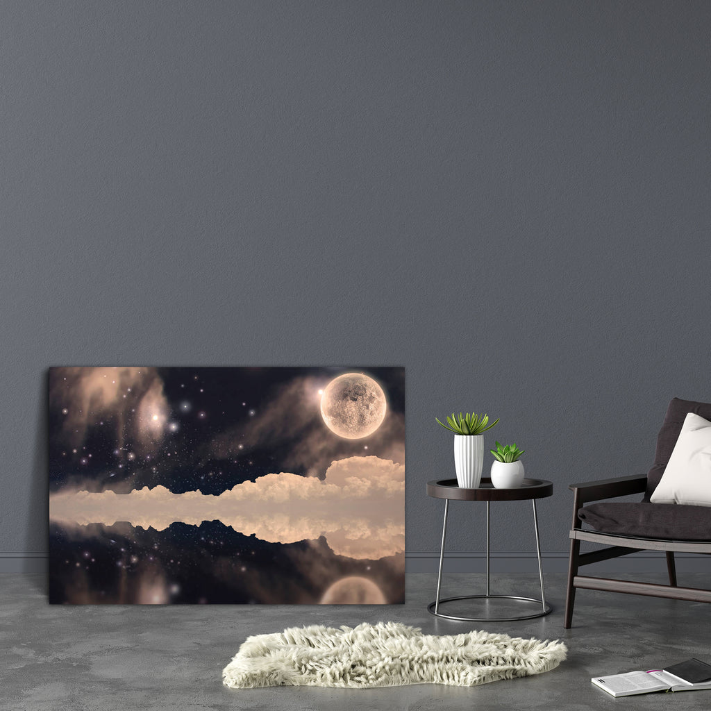 Fanastic Moon Landscape Canvas Painting Synthetic Frame-Paintings MDF Framing-AFF_FR-IC 5003767 IC 5003767, Astronomy, Cosmology, Fantasy, Landscapes, Love, Nature, Romance, Scenic, Space, Stars, fanastic, moon, landscape, canvas, painting, synthetic, frame, alien, backdrop, background, beautiful, beauty, blue, bright, calm, celestial, cosmos, dark, darkness, dramatic, dream, evening, fantastic, full, glow, horizon, island, islands, lake, light, luna, lunar, magic, moonlight, mysterious, mystery, mystical, 