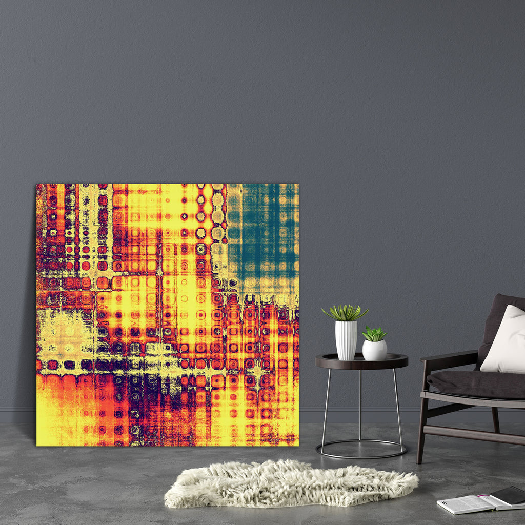 Abstract Artwork D170 Canvas Painting Synthetic Frame - Paintings MDF Framing - ArtzFolio.com