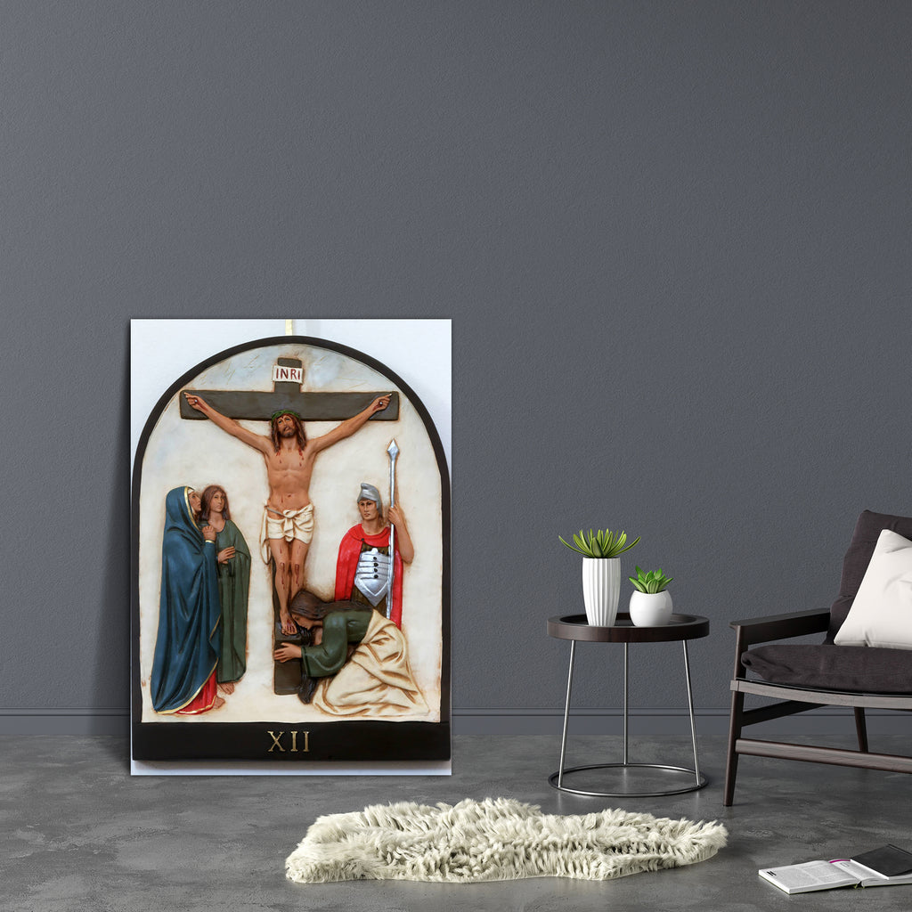 12th Station Of Cross Jesus Dies On Cross Canvas Painting Synthetic Frame-Paintings MDF Framing-AFF_FR-IC 5003792 IC 5003792, Art and Paintings, Christianity, Cross, Jesus, Religion, Religious, Spiritual, 12th, station, of, dies, on, canvas, painting, synthetic, frame, stations, the, via, crucis, agony, art, artistic, beautiful, bible, blood, cathedral, christ, christian, church, croatia, crown, crucifixion, easter, europe, faith, friday, god, gospel, holy, pain, passion, pray, prayer, sacred, saint, spirit