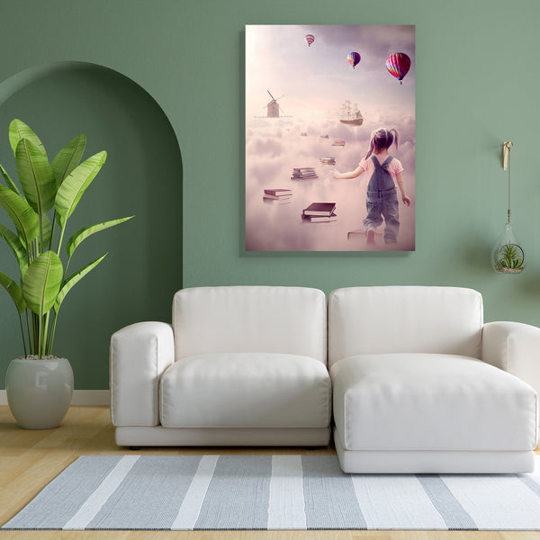 Fantasy World Canvas Painting Synthetic Frame-Paintings MDF Framing-AFF_FR-IC 5003806 IC 5003806, Art and Paintings, Automobiles, Baby, Boats, Books, Business, Calligraphy, Children, Education, Fantasy, Futurism, Inspirational, Kids, Landscapes, Motivation, Motivational, Nature, Nautical, Scenic, Schools, Transportation, Travel, Universities, Vehicles, world, canvas, painting, for, bedroom, living, room, engineered, wood, frame, dream, intuition, dreams, next, generation, balloons, boat, book, career, choic
