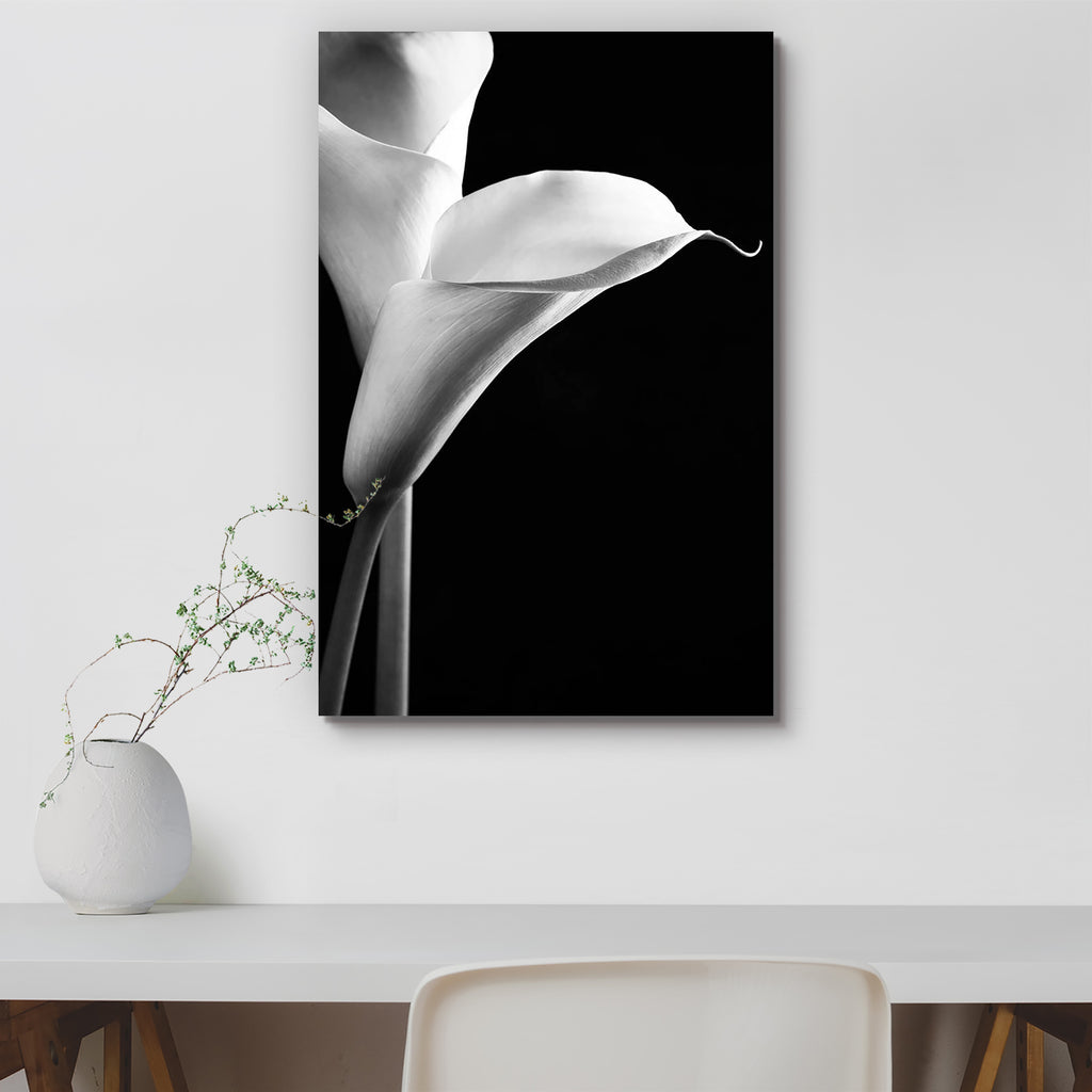 black and white calla lily canvas ArtzFolio.com