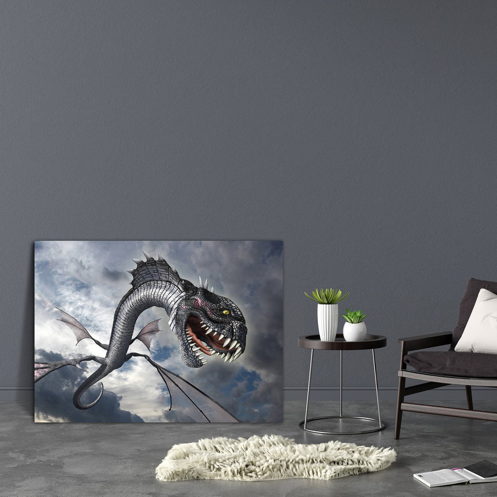 Snake Dragon Canvas Painting Synthetic Frame-Paintings MDF Framing-AFF_FR-IC 5003823 IC 5003823, 3D, snake, dragon, canvas, painting, synthetic, frame, aggression, attacking, big, creature, danger, dangerous, dragons, ferocious, flight, flying, halloween, horrifying, horror, monster, predator, render, rendering, savage, scary, teeth, terrifying, terror, vicious, violence, violent, winged, wings, artzfolio, wall decor for living room, wall frames for living room, frames for living room, wall art, canvas pain