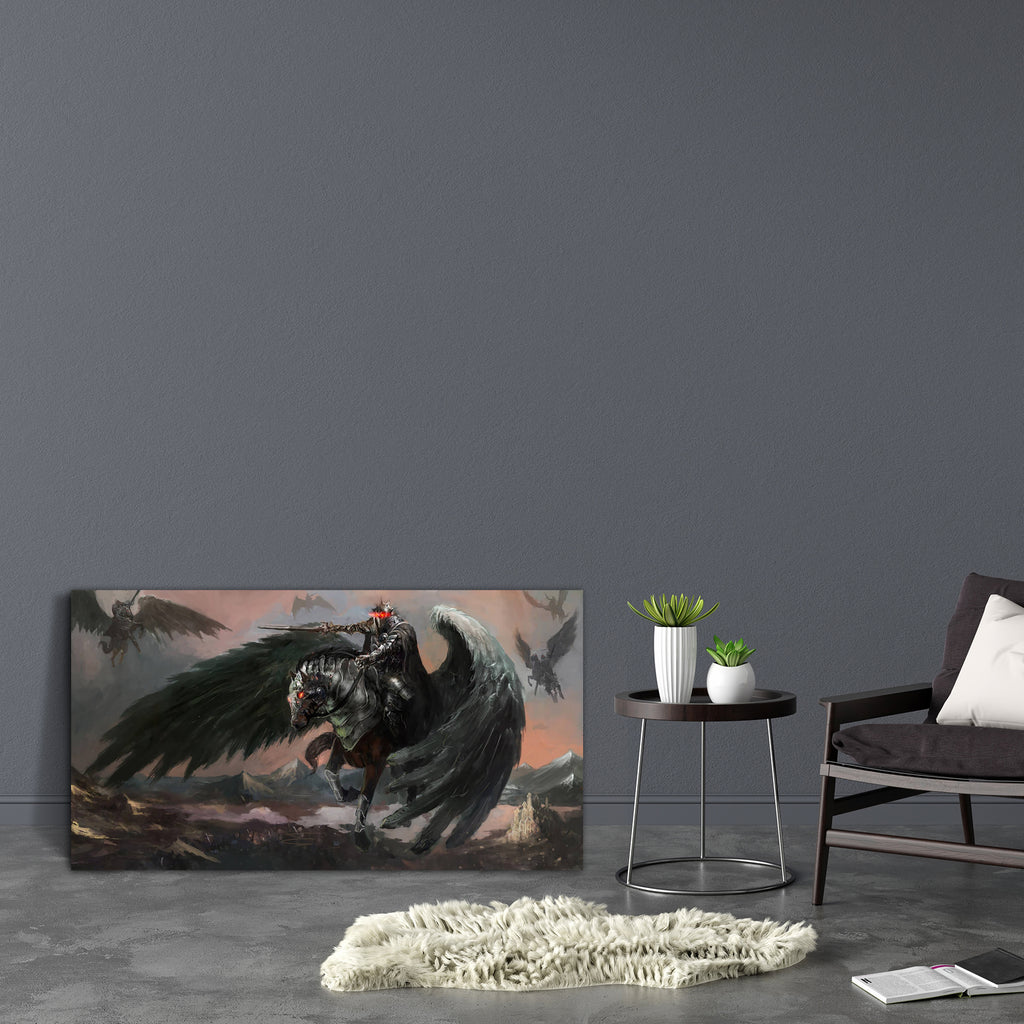Pegasus King Canvas Painting Synthetic Frame-Paintings MDF Framing-AFF_FR-IC 5003825 IC 5003825, Ancient, Art and Paintings, Cities, City Views, Fantasy, Historical, Illustrations, Medieval, Paintings, Vintage, pegasus, king, canvas, painting, synthetic, frame, demon, knight, warrior, devil, evil, apocalyptic, afterlife, anger, armored, armour, army, art, attack, bad, battle, castle, city, creature, crown, dark, death, demonic, diabolic, doom, ember, energy, equipment, fight, fighter, force, general, horse,